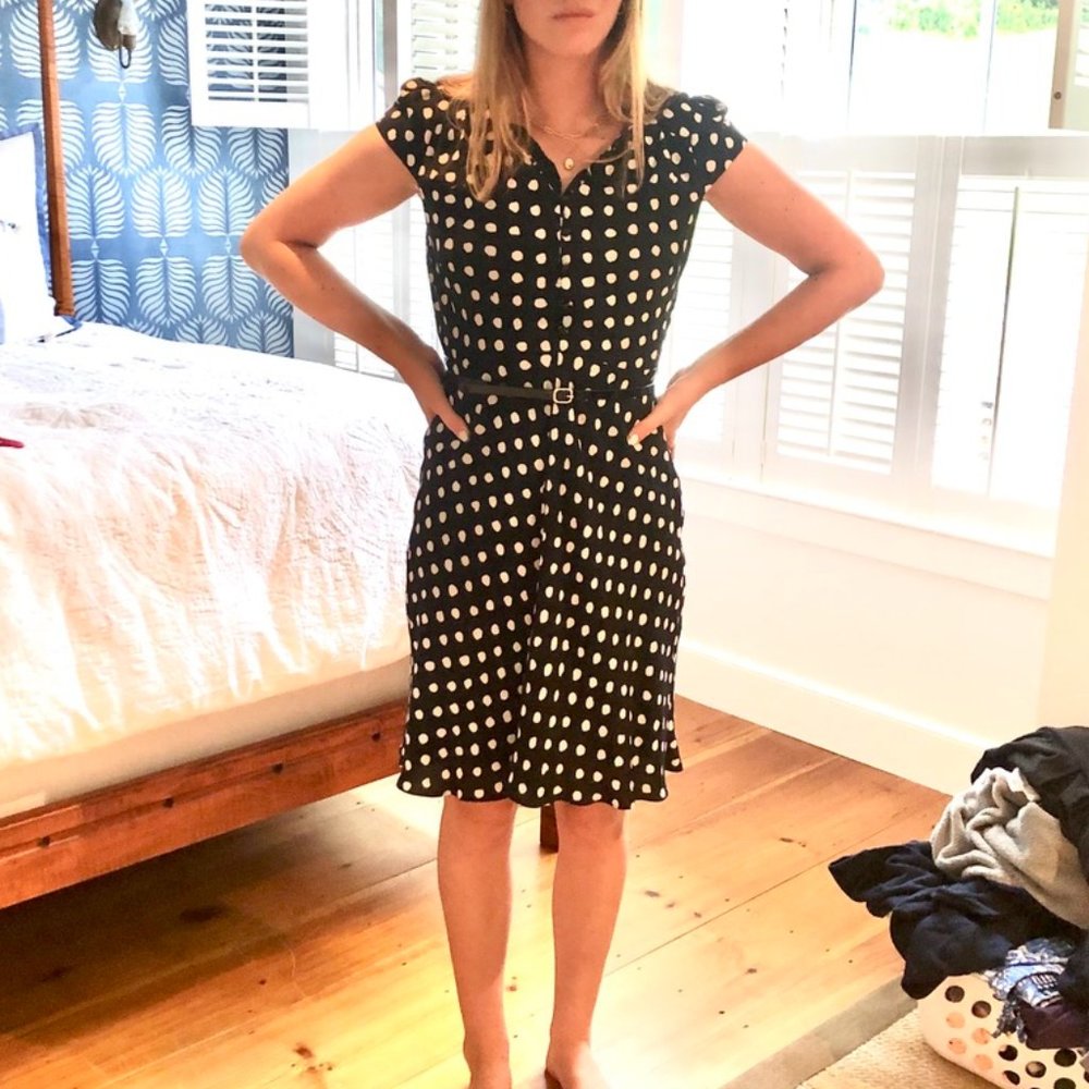 Kate Spade Black Polka Dot dress, Size 6